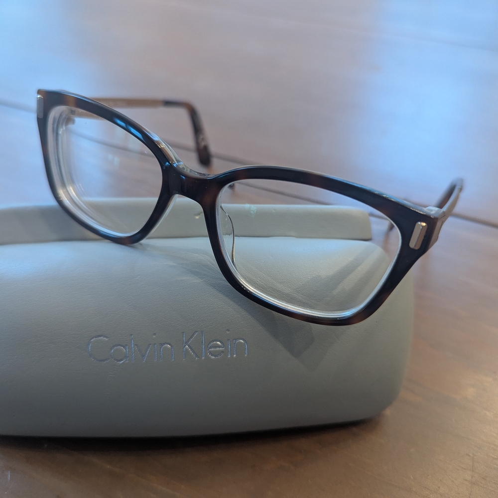 Calvin Klein Tortoise Shell Glasses